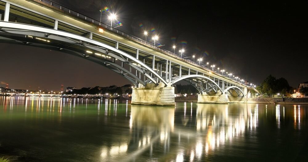 Die Rhein-Brücke in Basel